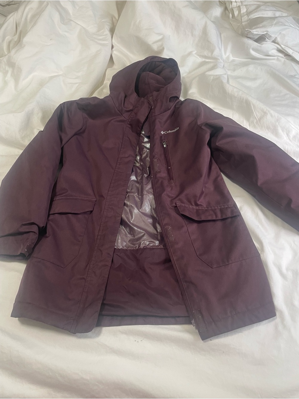 Columbia Kid’s Hooded Jacket - Plum